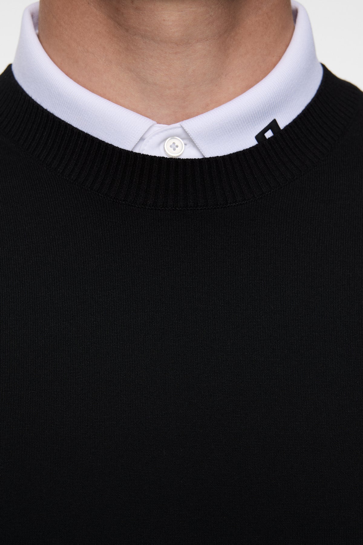 Heath Knitted Sweater in Black by J.Lindeberg