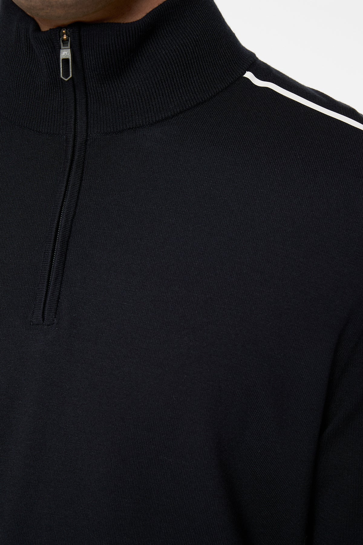 Mac Knitted Zip Sweater in JL Navy by J.Lindeberg
