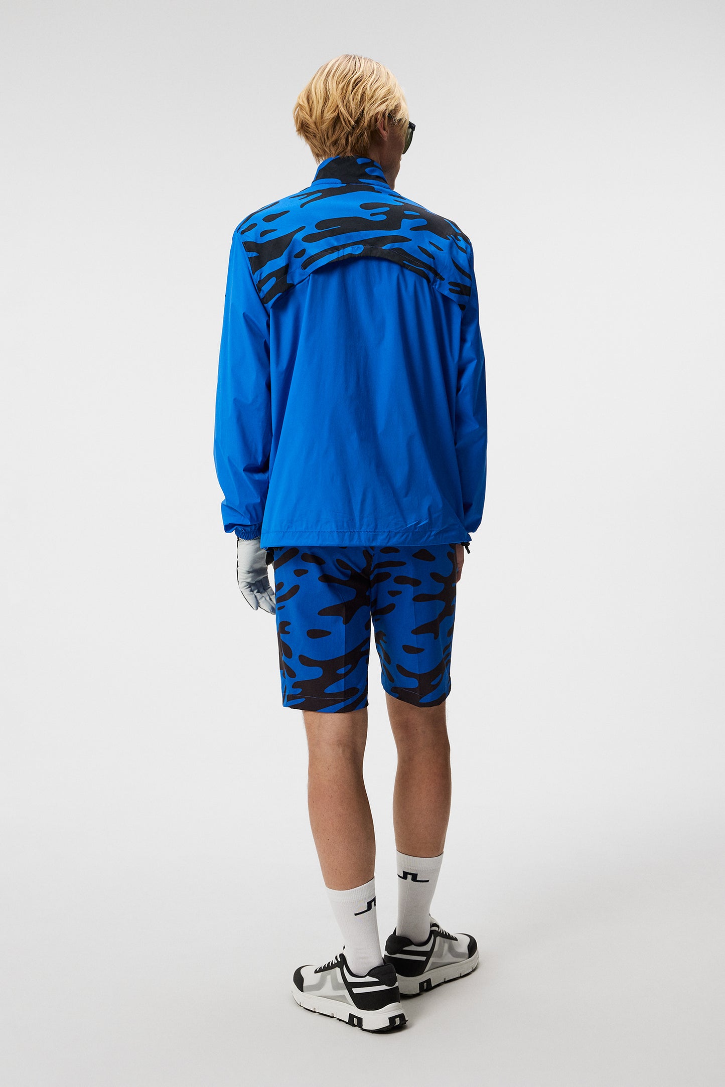 Lear printed Wind jacket in Neptune Nautical Blue by J.Lindeberg