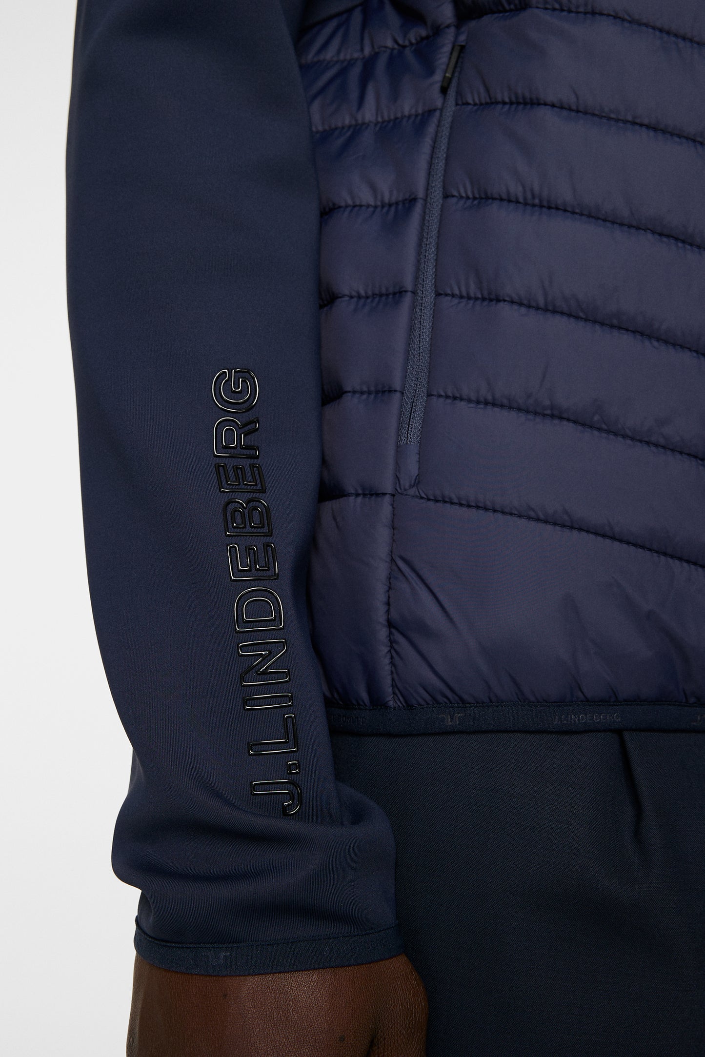 Holden Quilt Hybrid Jacket in JL Navy by J.Lindeberg