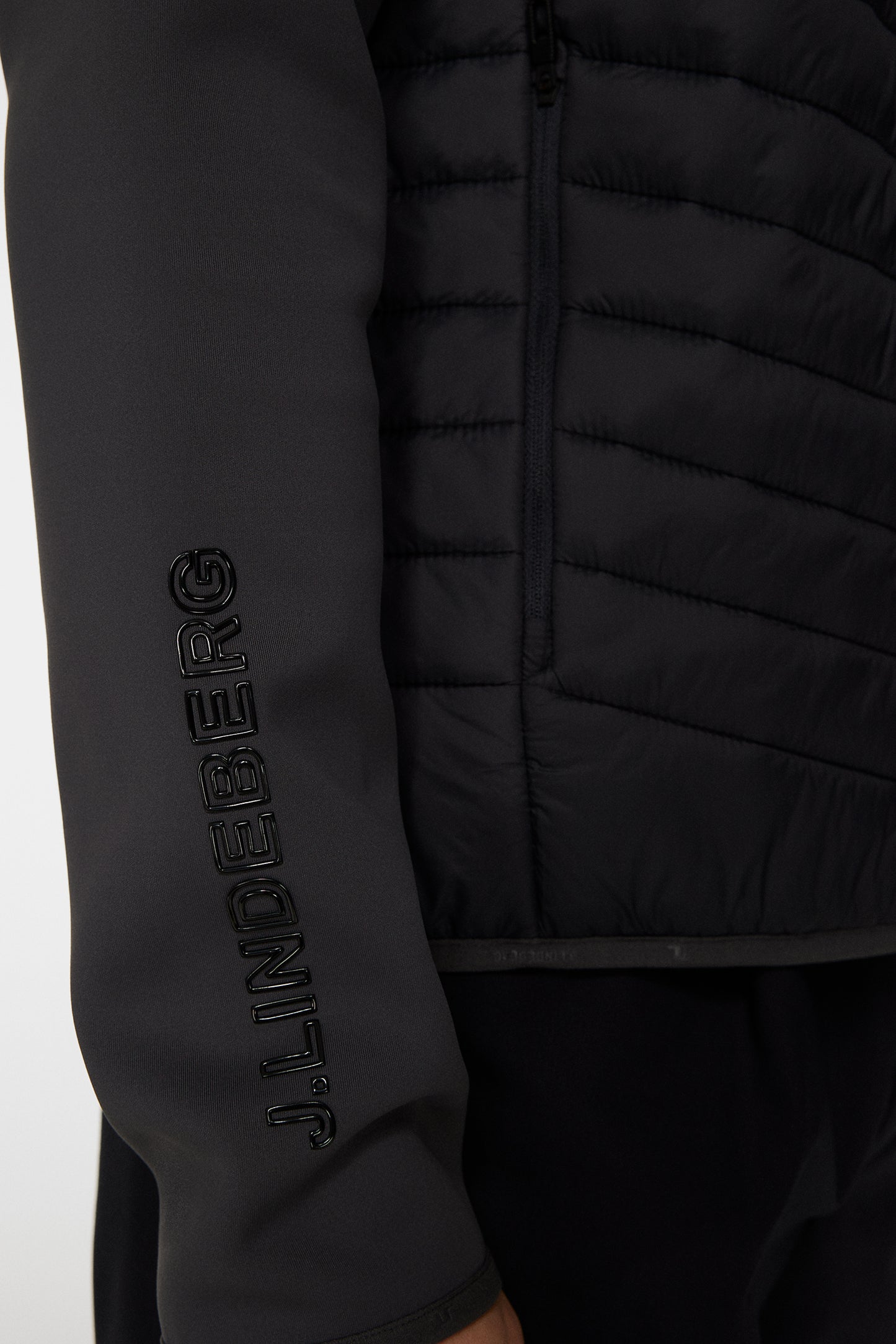 Holden Quilt Hybrid Jacket in Asphalt by J.Lindeberg