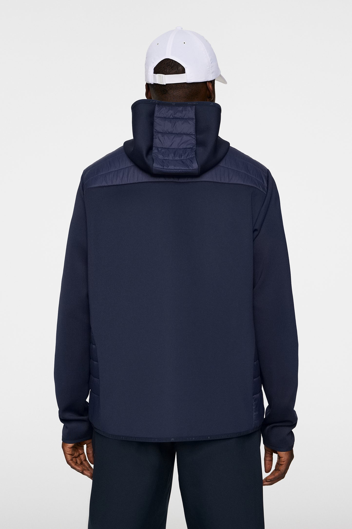 Holden Quilt Hybrid Hood in JL Navy by J.Lindeberg
