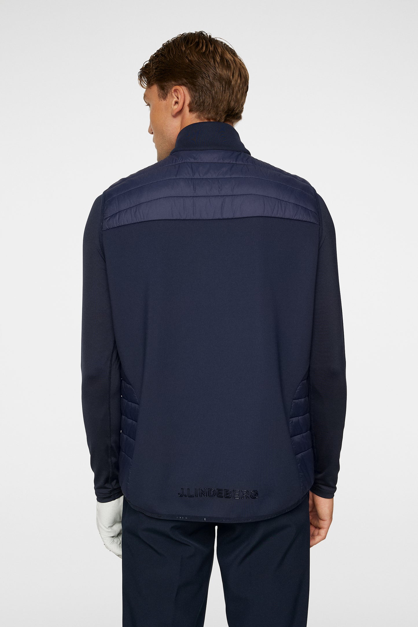 Holden Quilt Hybrid Vest in JL Navy by J.Lindeberg