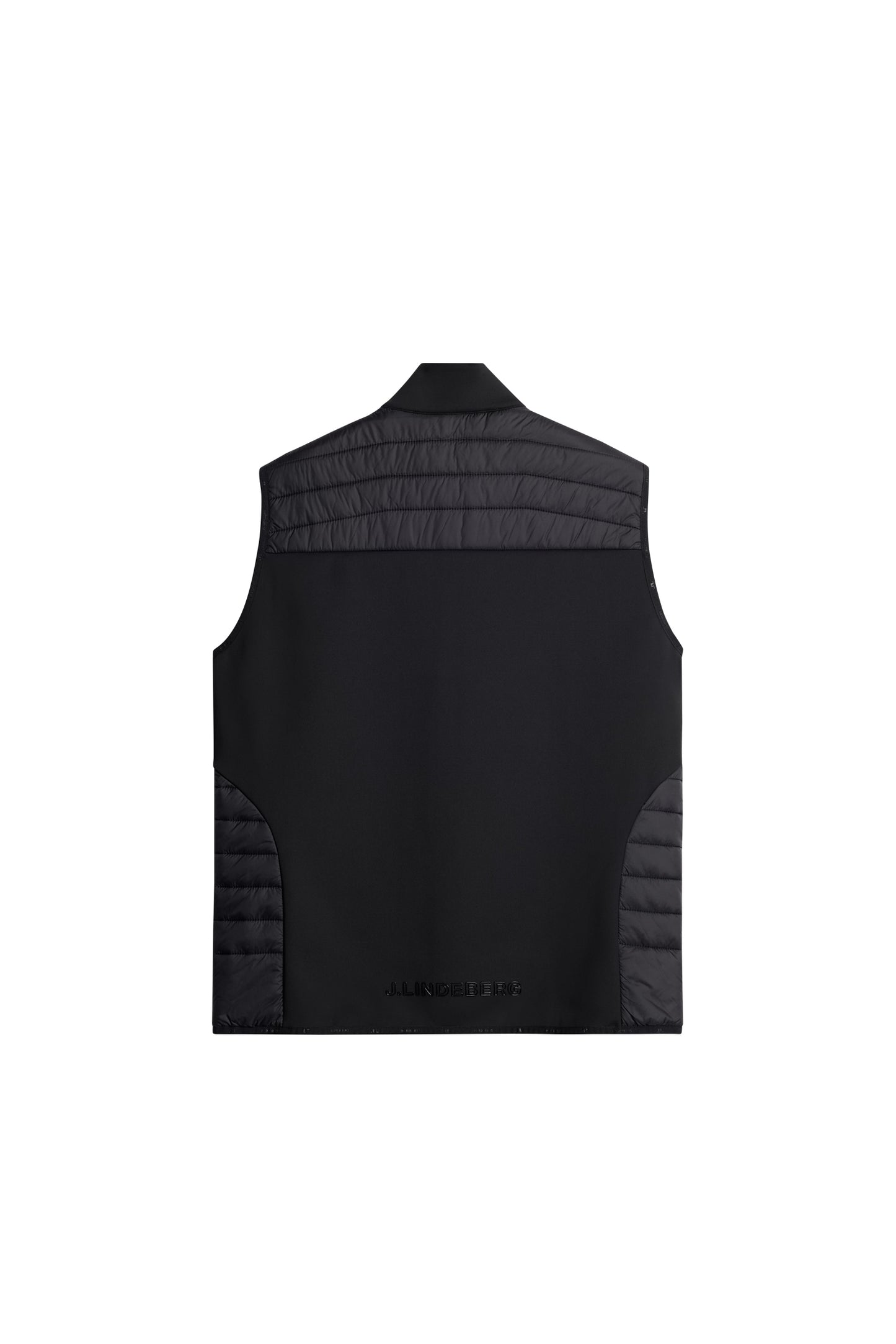 Holden Quilt Hybrid Vest in Black by J.Lindeberg
