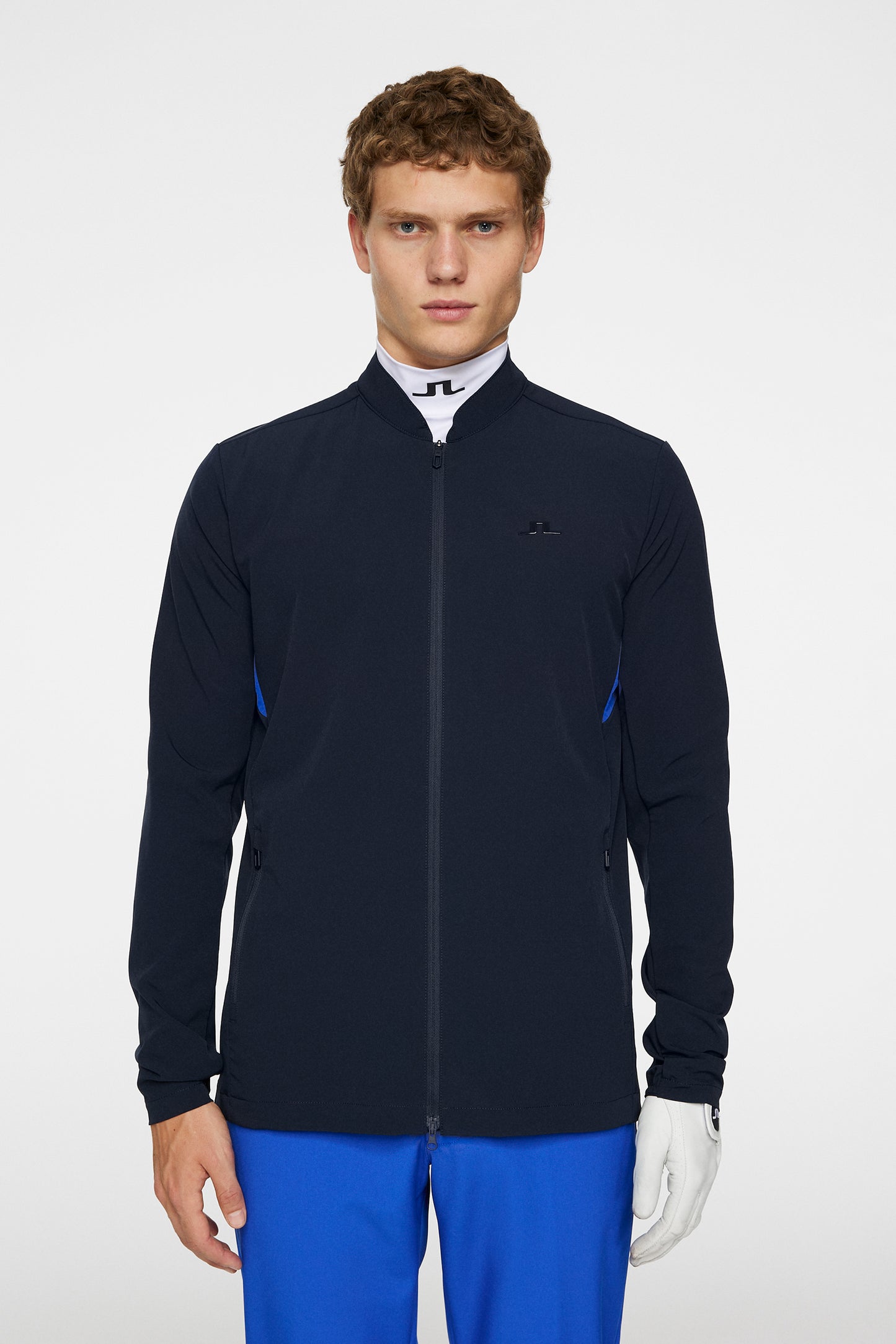KV Hybrid Golf Jacket in JL Navy by J.Lindeberg