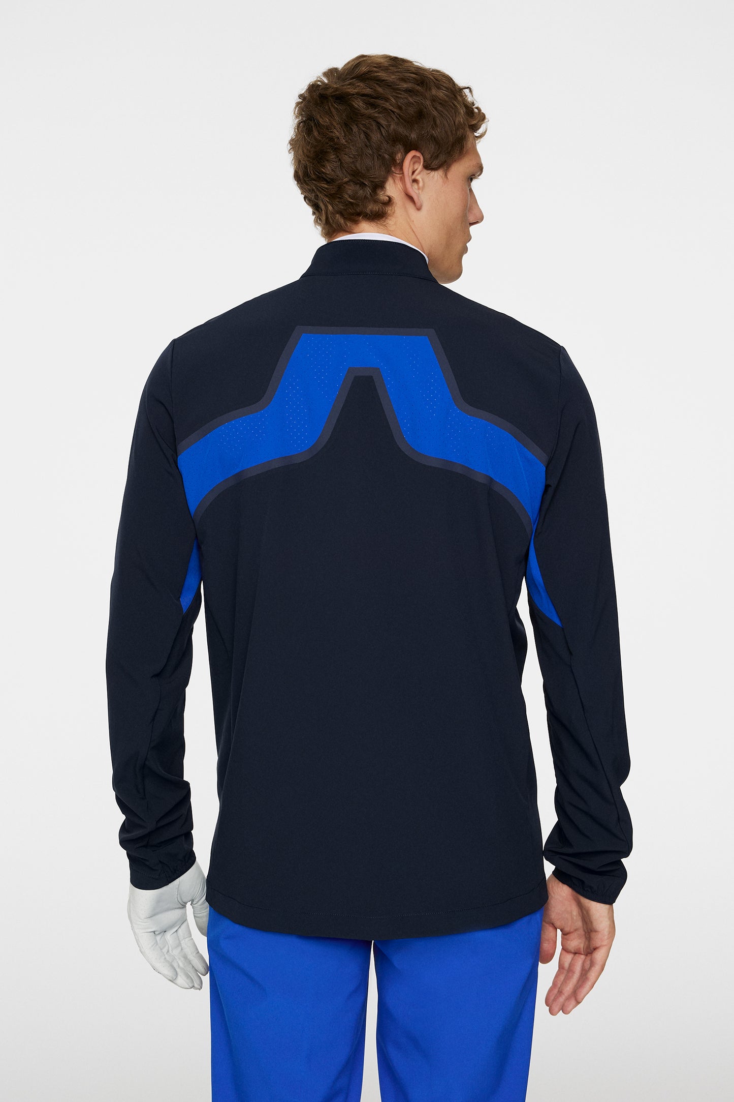 KV Hybrid Golf Jacket in JL Navy by J.Lindeberg
