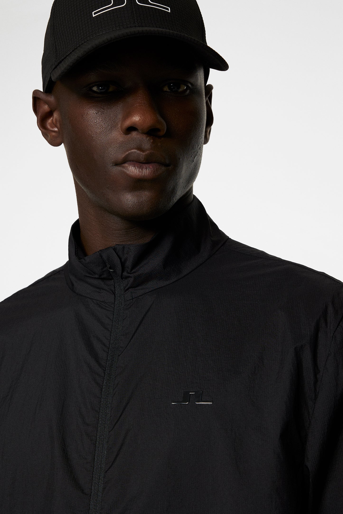 Orson 3D Knit Wind Jacket in Black by J.Lindeberg
