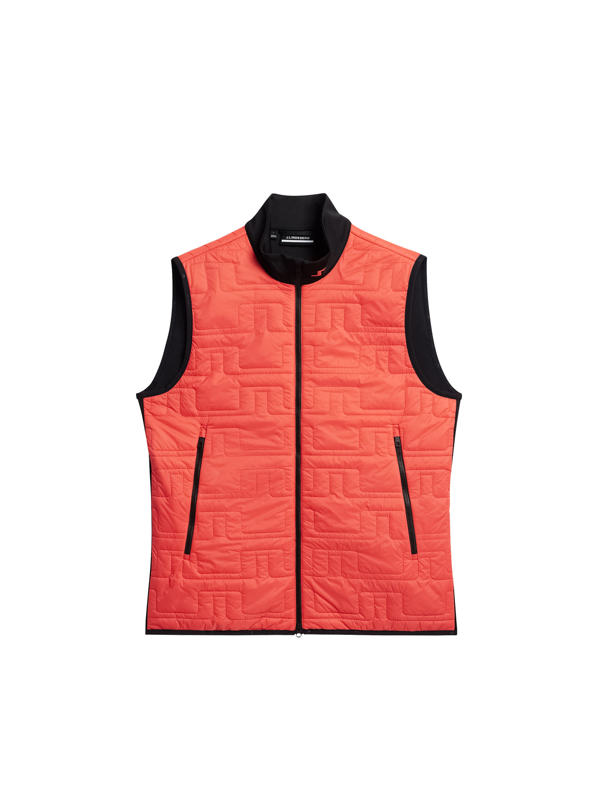 Stefano Hybrid Vest in Hot Coral by J.Lindeberg