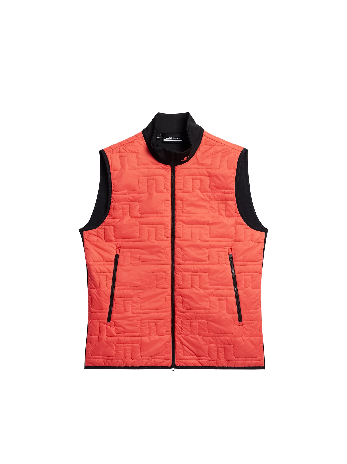 Stefano Hybrid Vest in Hot Coral by J.Lindeberg