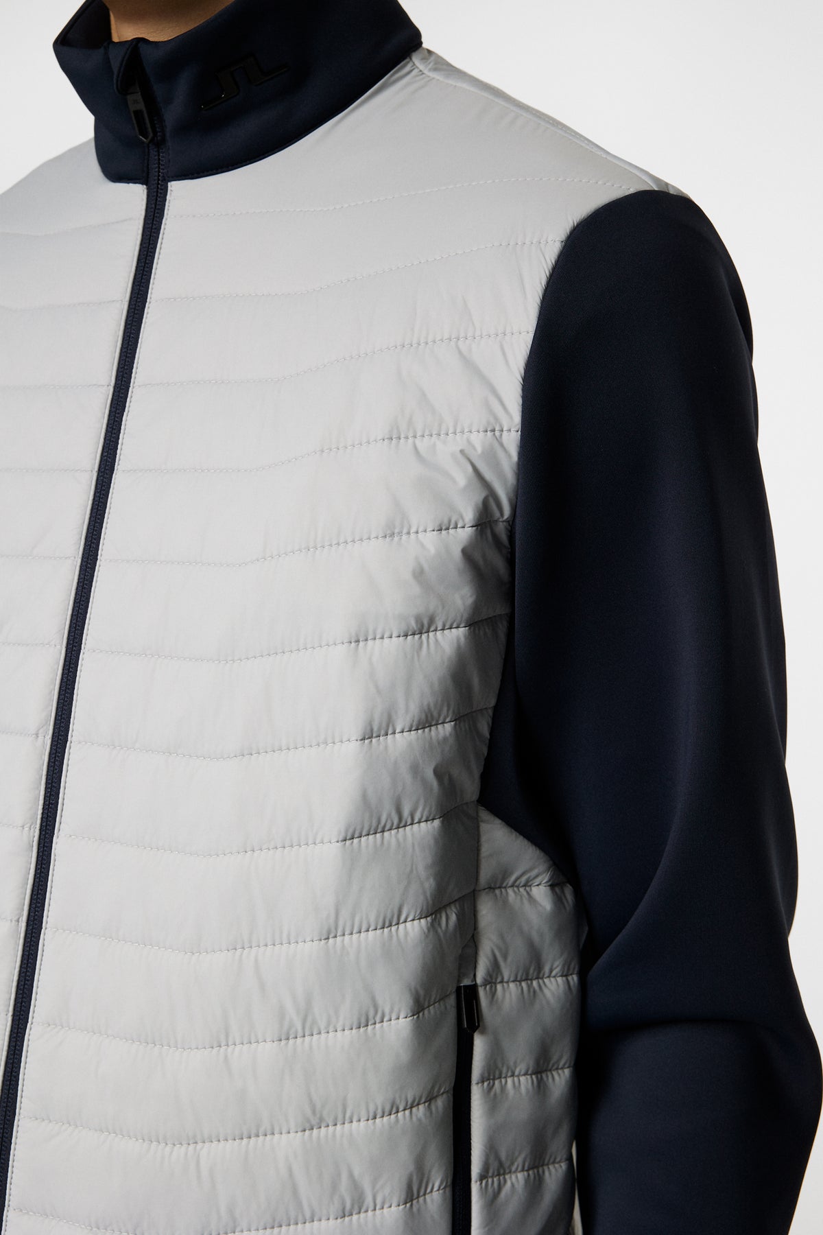 Holden Quilt Hybrid Jacket in High Rise by J.Lindeberg