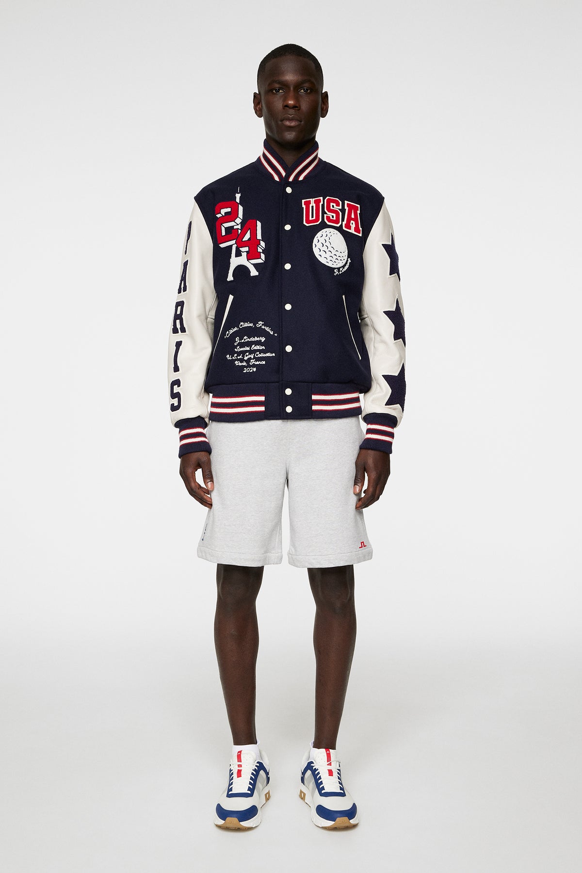 USA Golf Golden bear JKT in Estate Blue by J.Lindeberg
