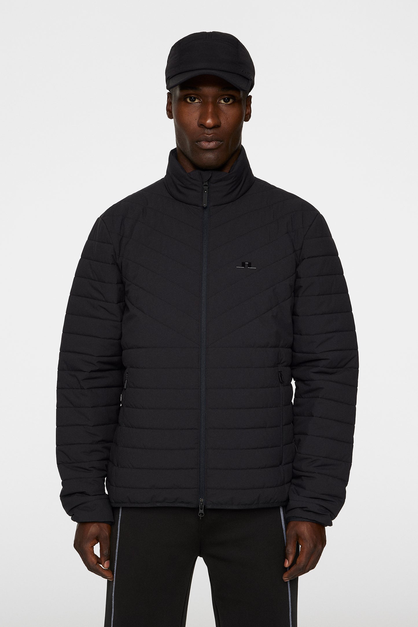 National Quilted jacket in Black by J.Lindeberg