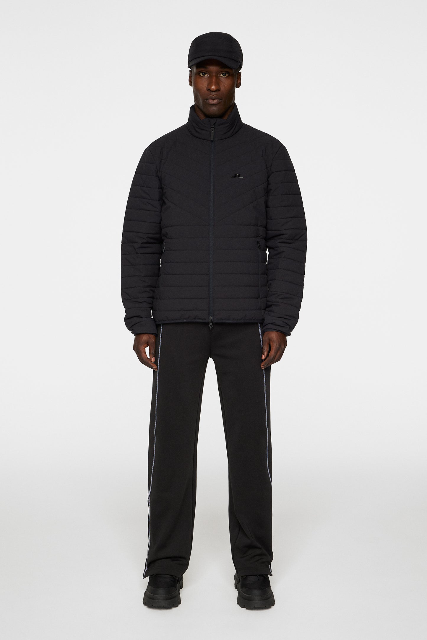 National Quilted jacket in Black by J.Lindeberg