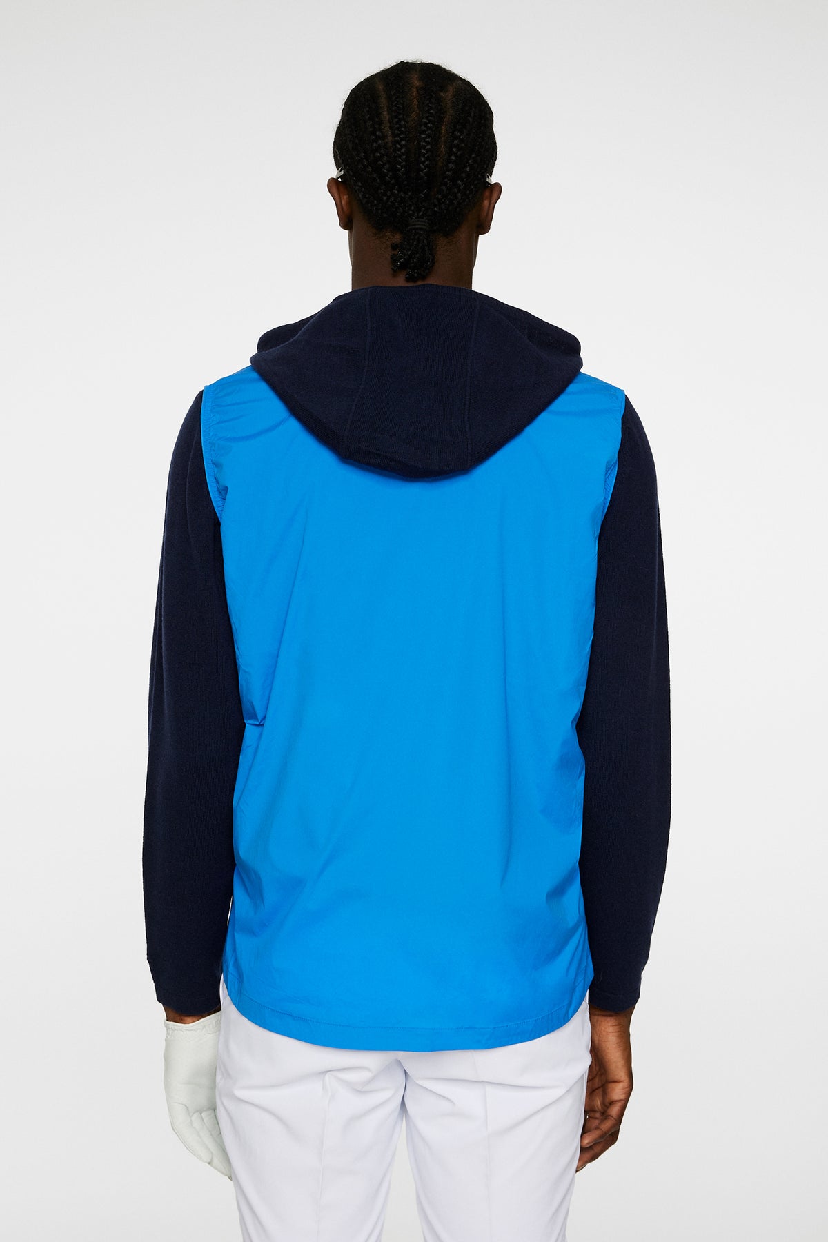 Ash Light Packable Vest in Sonic Blue by J.Lindeberg