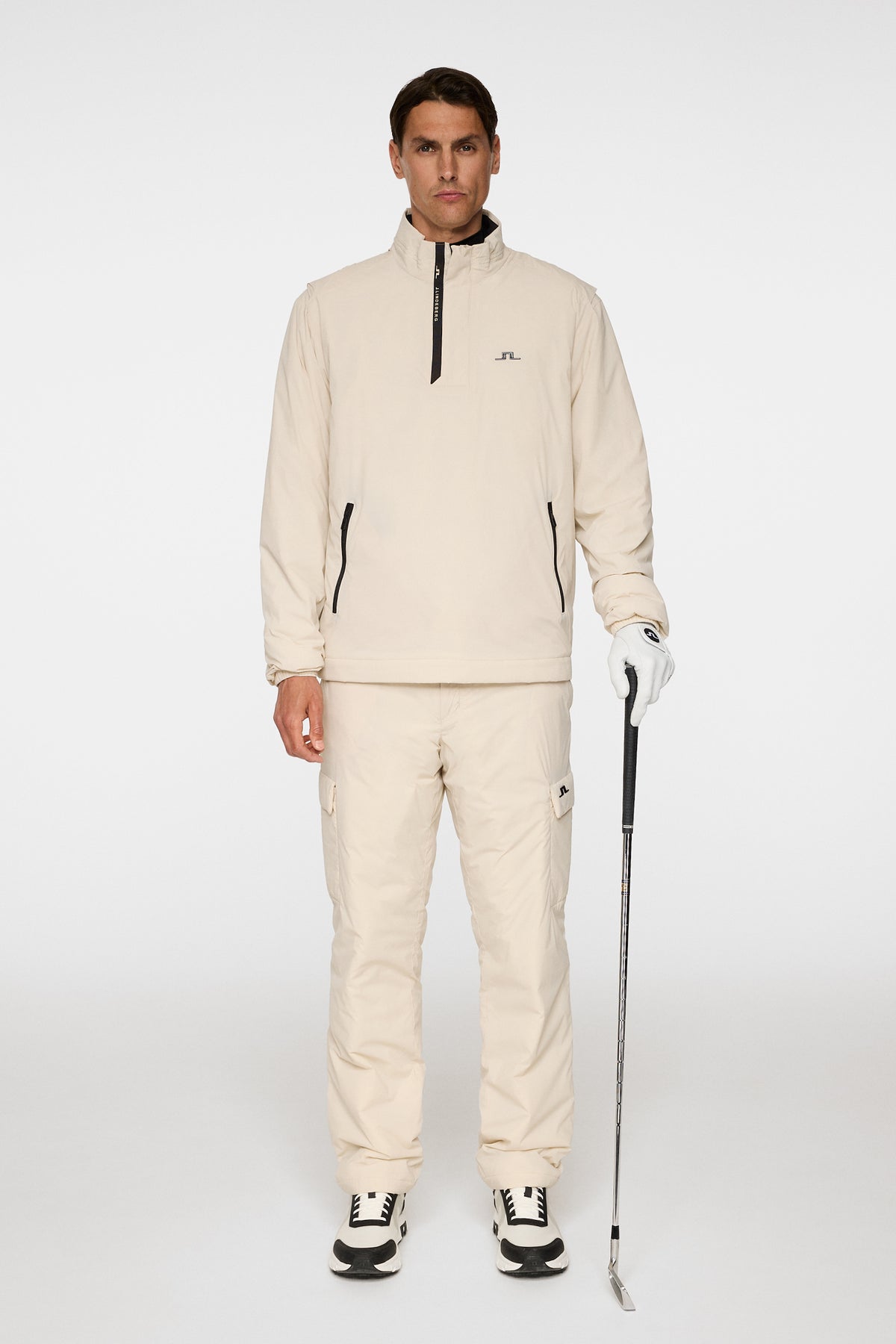 Aksel Padded Swing Jacket in Moonbeam by J.Lindeberg
