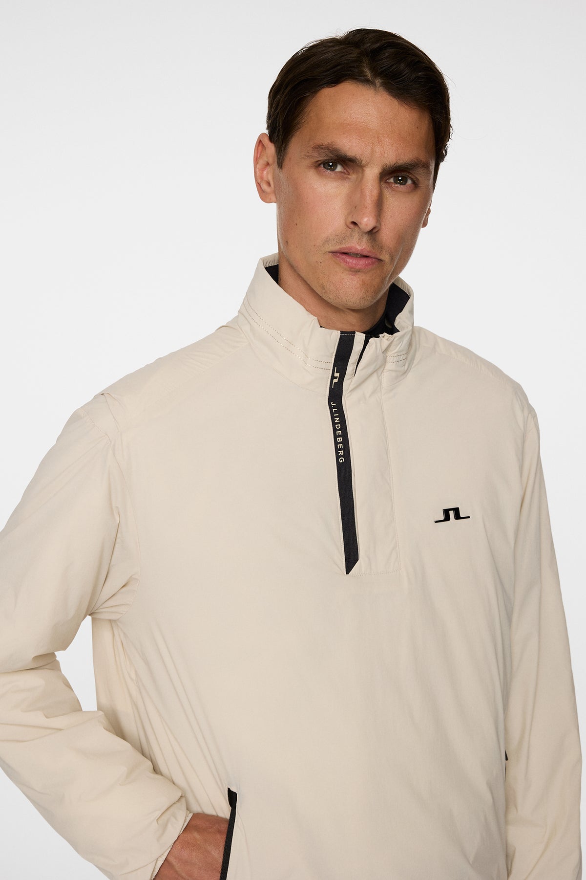 Aksel Padded Swing Jacket in Moonbeam by J.Lindeberg