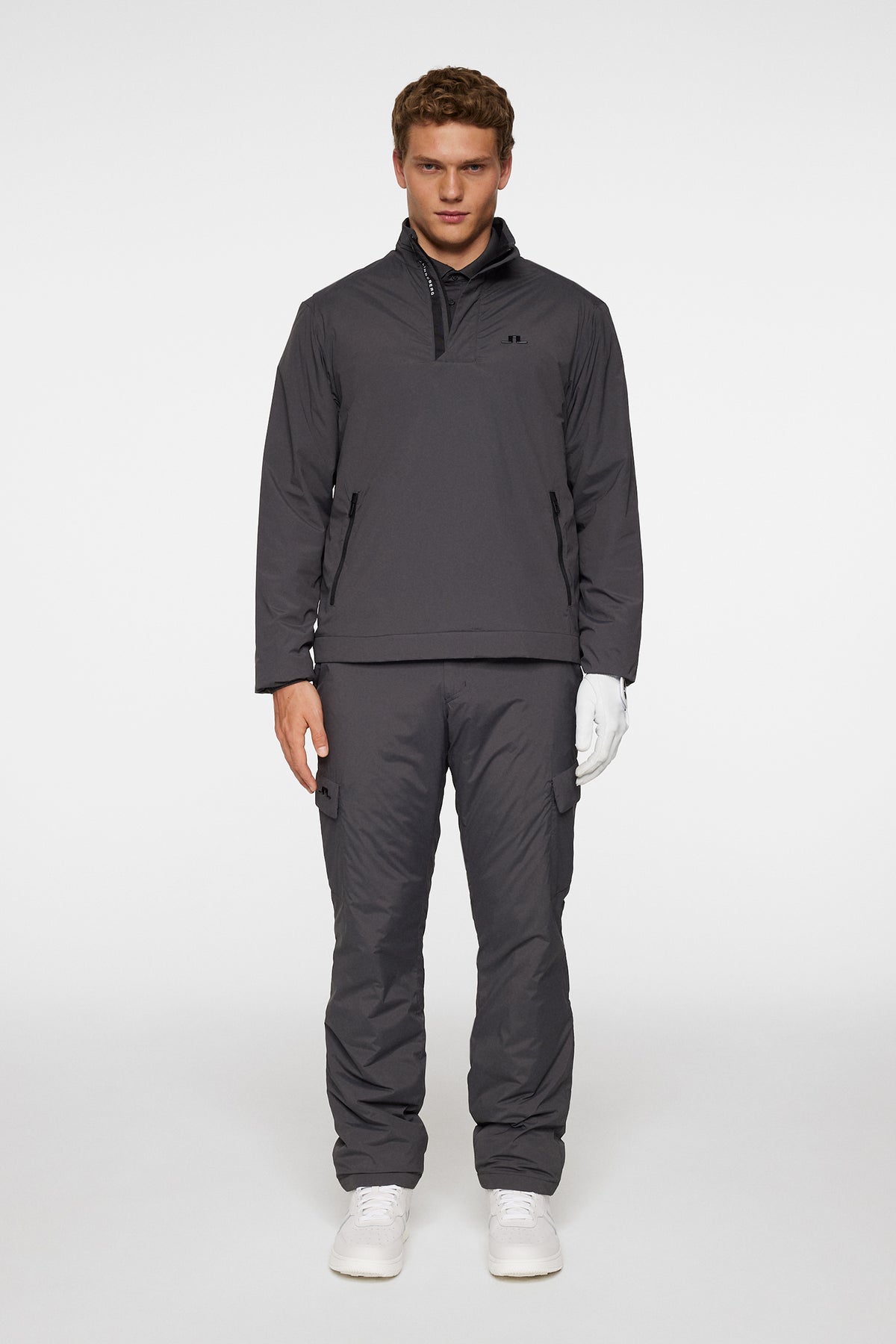 Aksel Padded Swing Jacket in Asphalt by J.Lindeberg