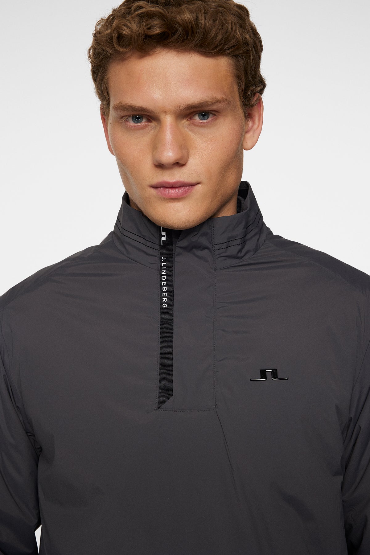 Aksel Padded Swing Jacket in Asphalt by J.Lindeberg