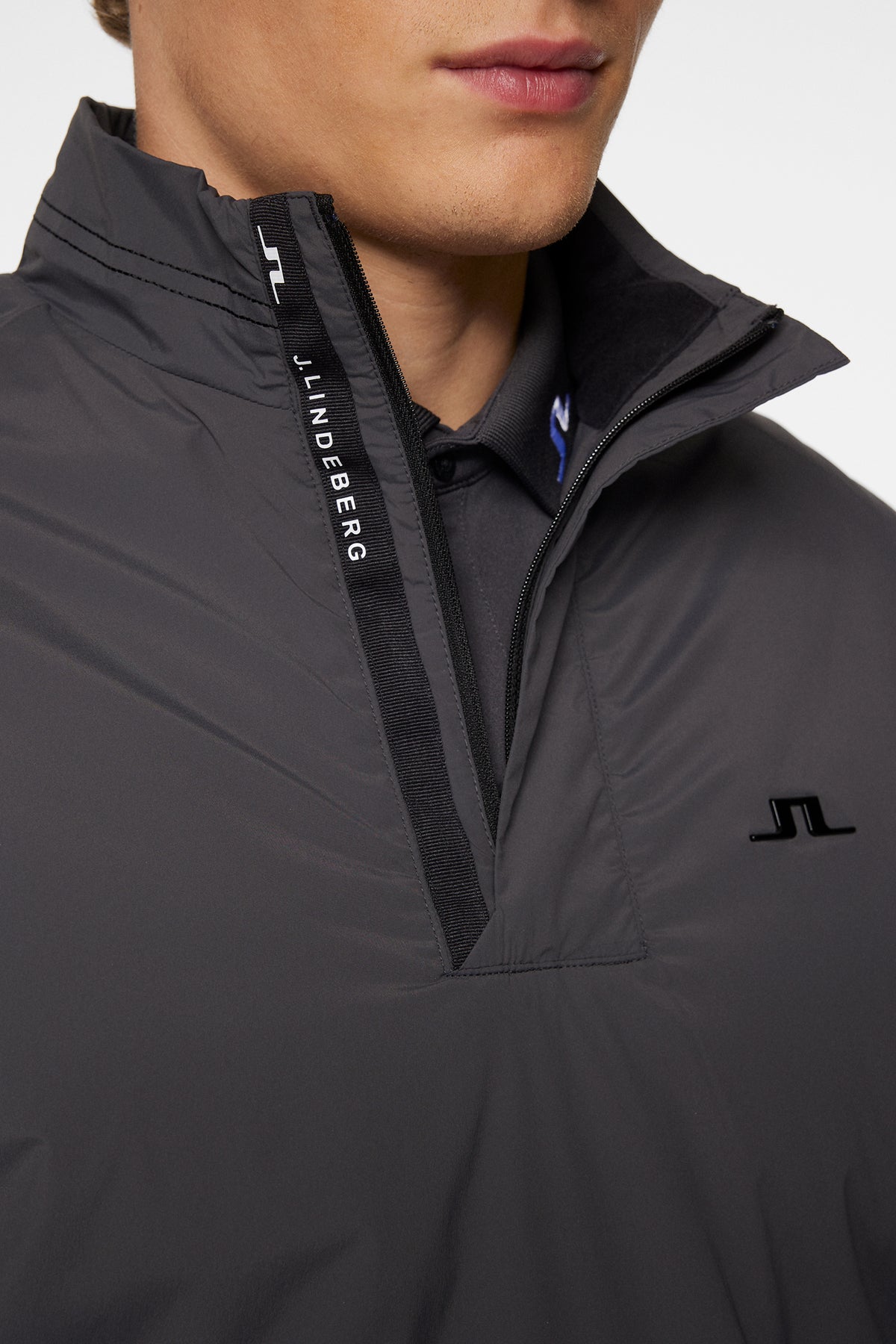 Aksel Padded Swing Jacket in Asphalt by J.Lindeberg