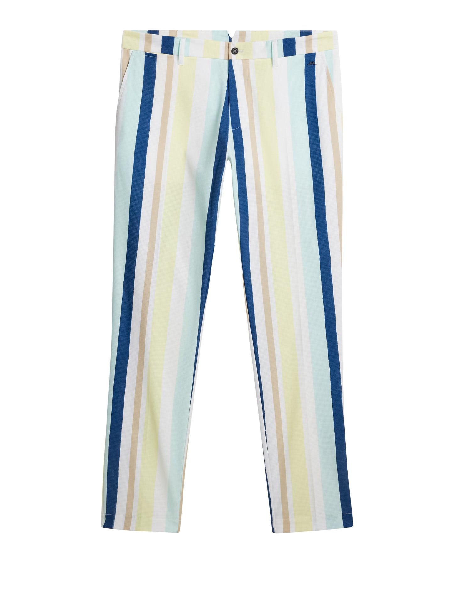 Tim Print Pant in Painted Stripe Wax Yellow by J.Lindeberg