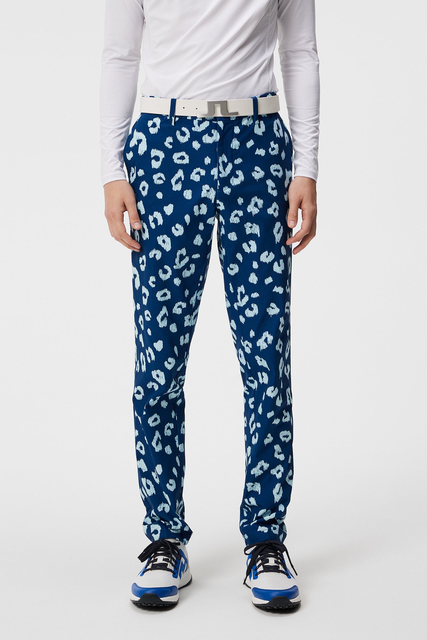 Tim Print Pant in Savanna Estate Blue by J.Lindeberg