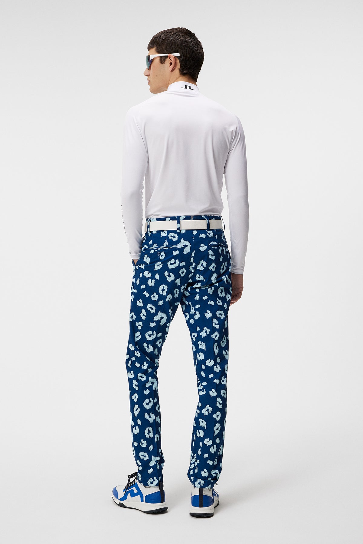 Tim Print Pant in Savanna Estate Blue by J.Lindeberg