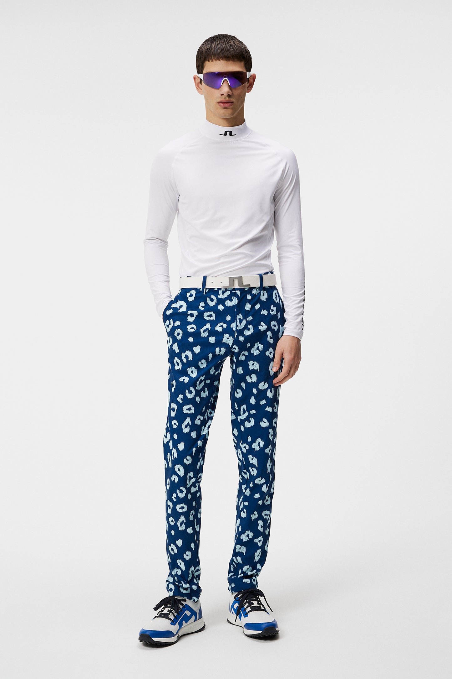 Tim Print Pant in Savanna Estate Blue by J.Lindeberg