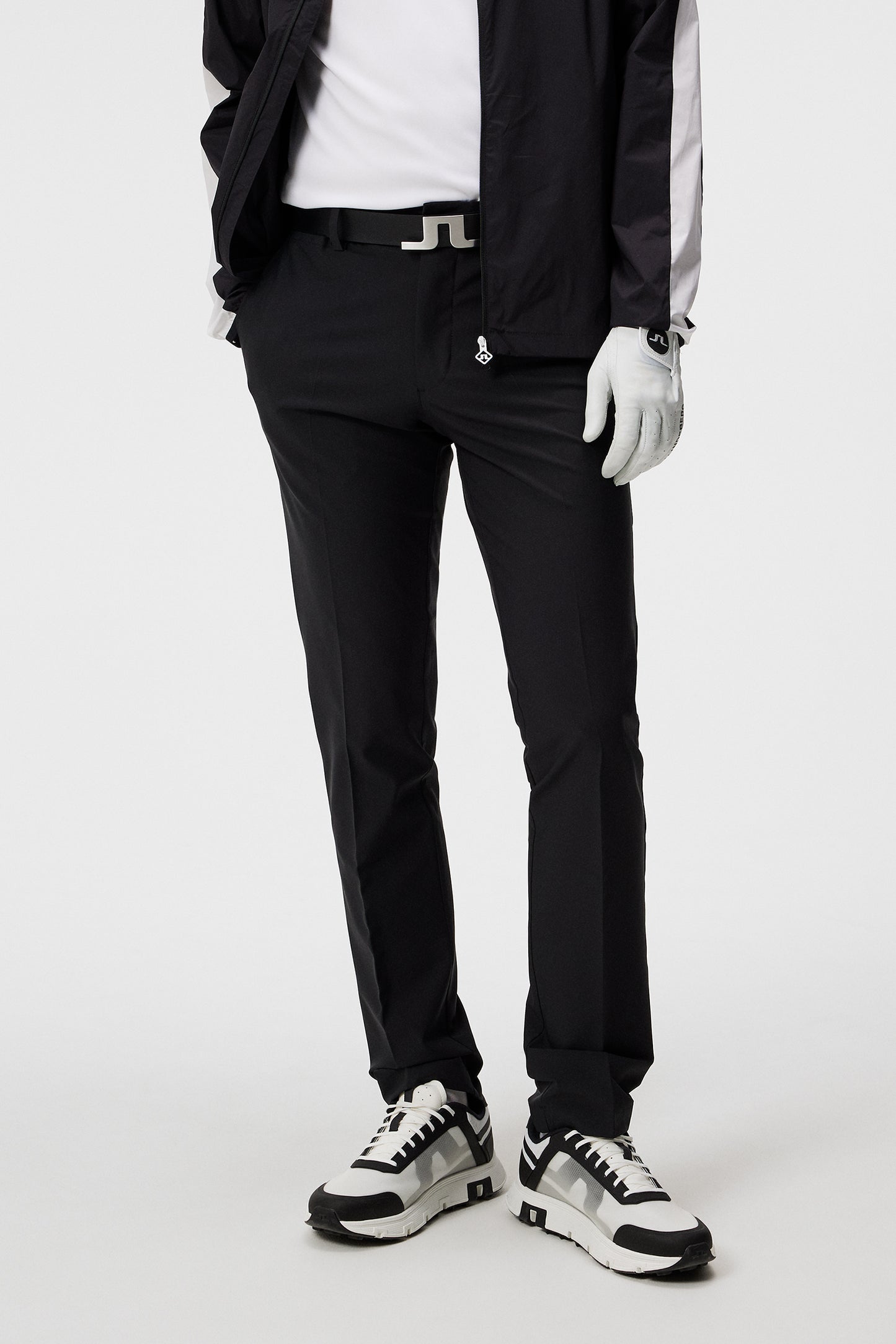 Stuart Stripe Pant in Black by J.Lindeberg