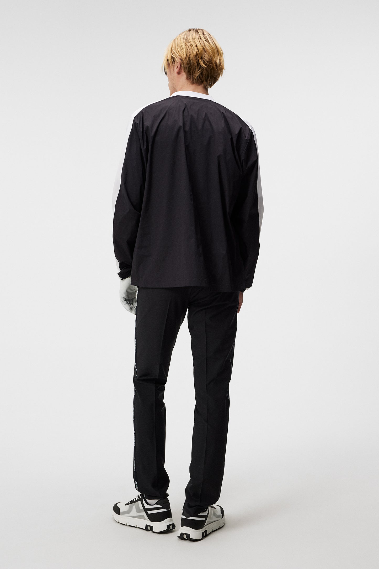 Stuart Stripe Pant in Black by J.Lindeberg