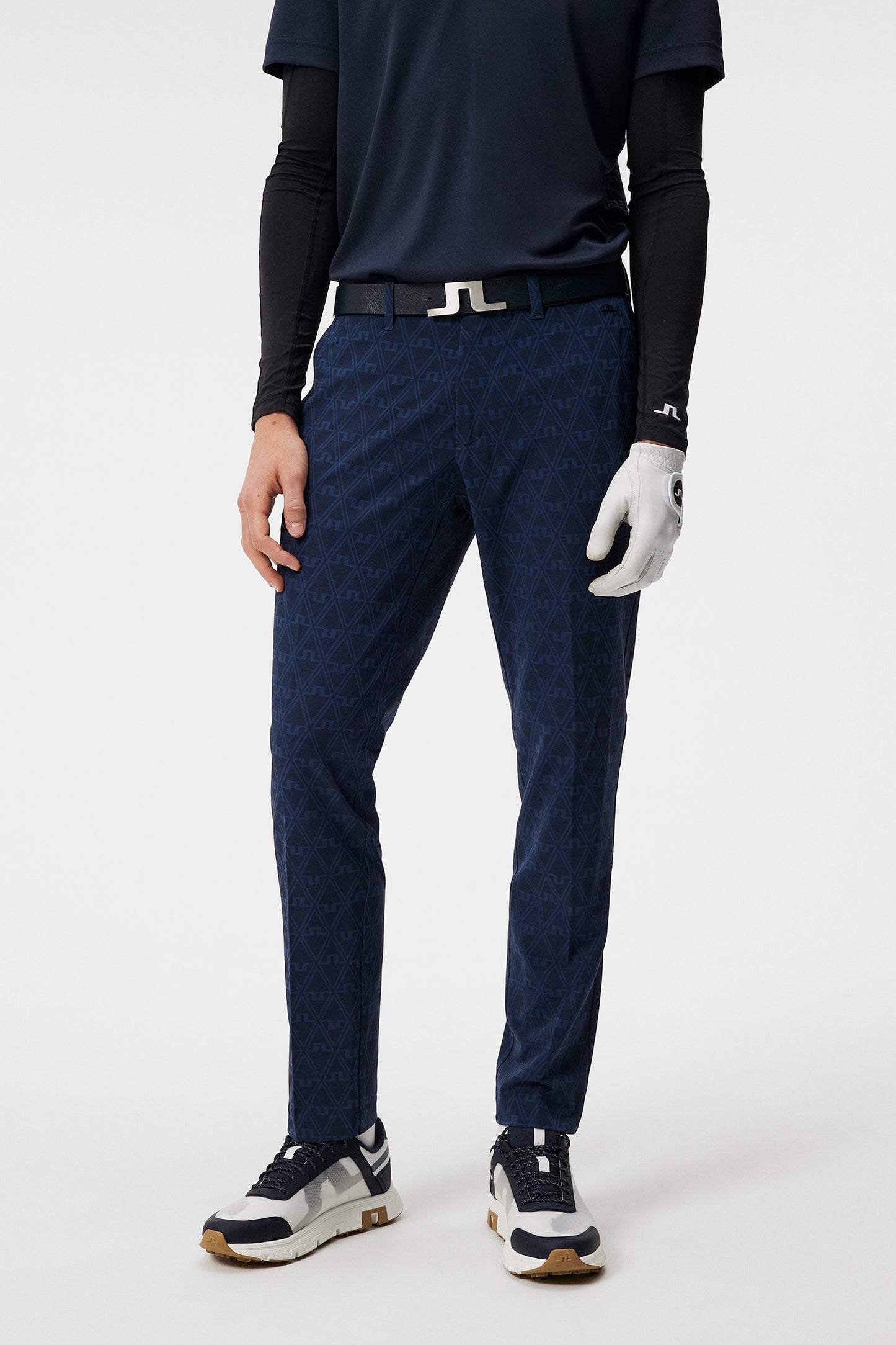Sands Jacquard Pant in Geo Jacquard JL Navy by J.Lindeberg