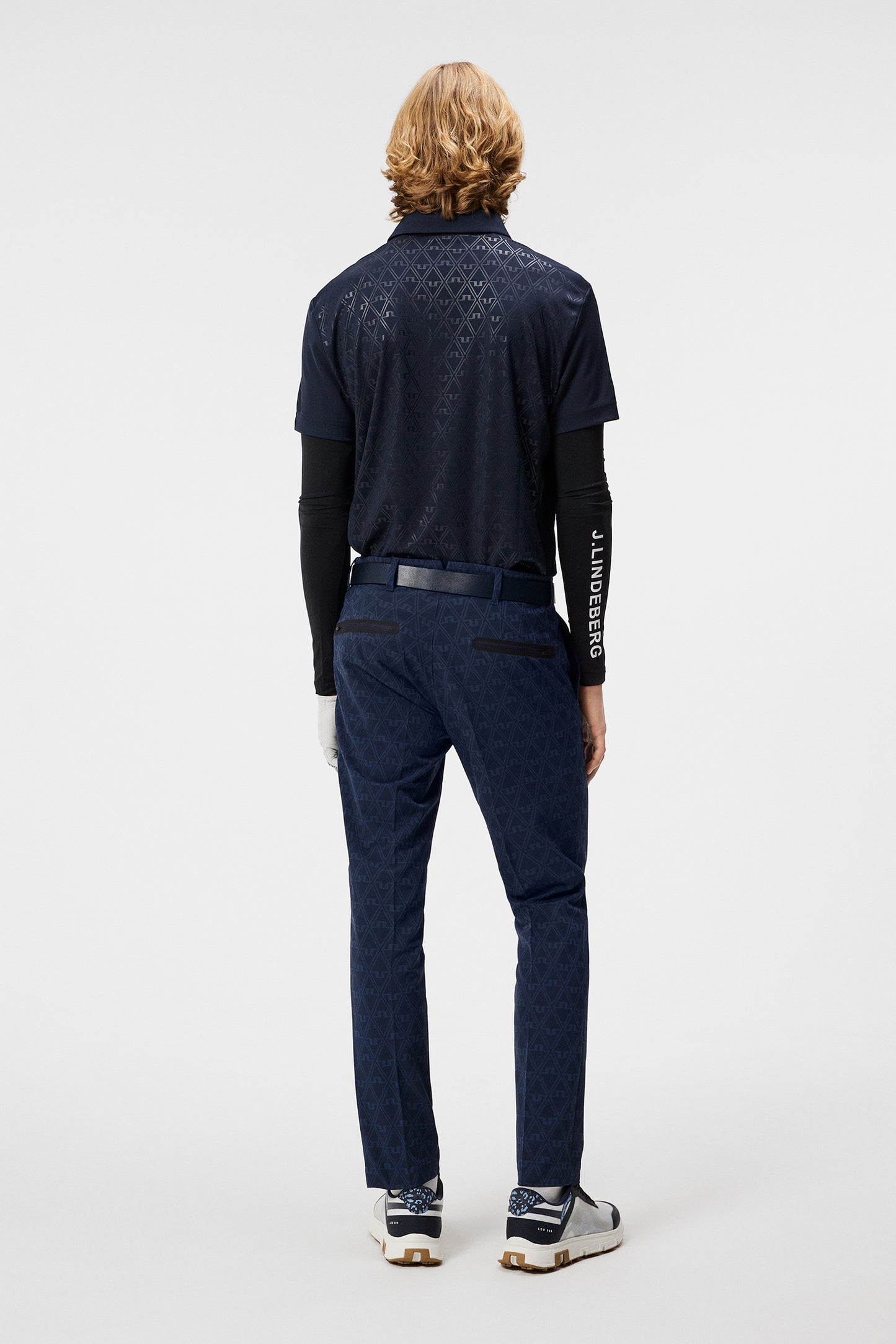Sands Jacquard Pant in Geo Jacquard JL Navy by J.Lindeberg