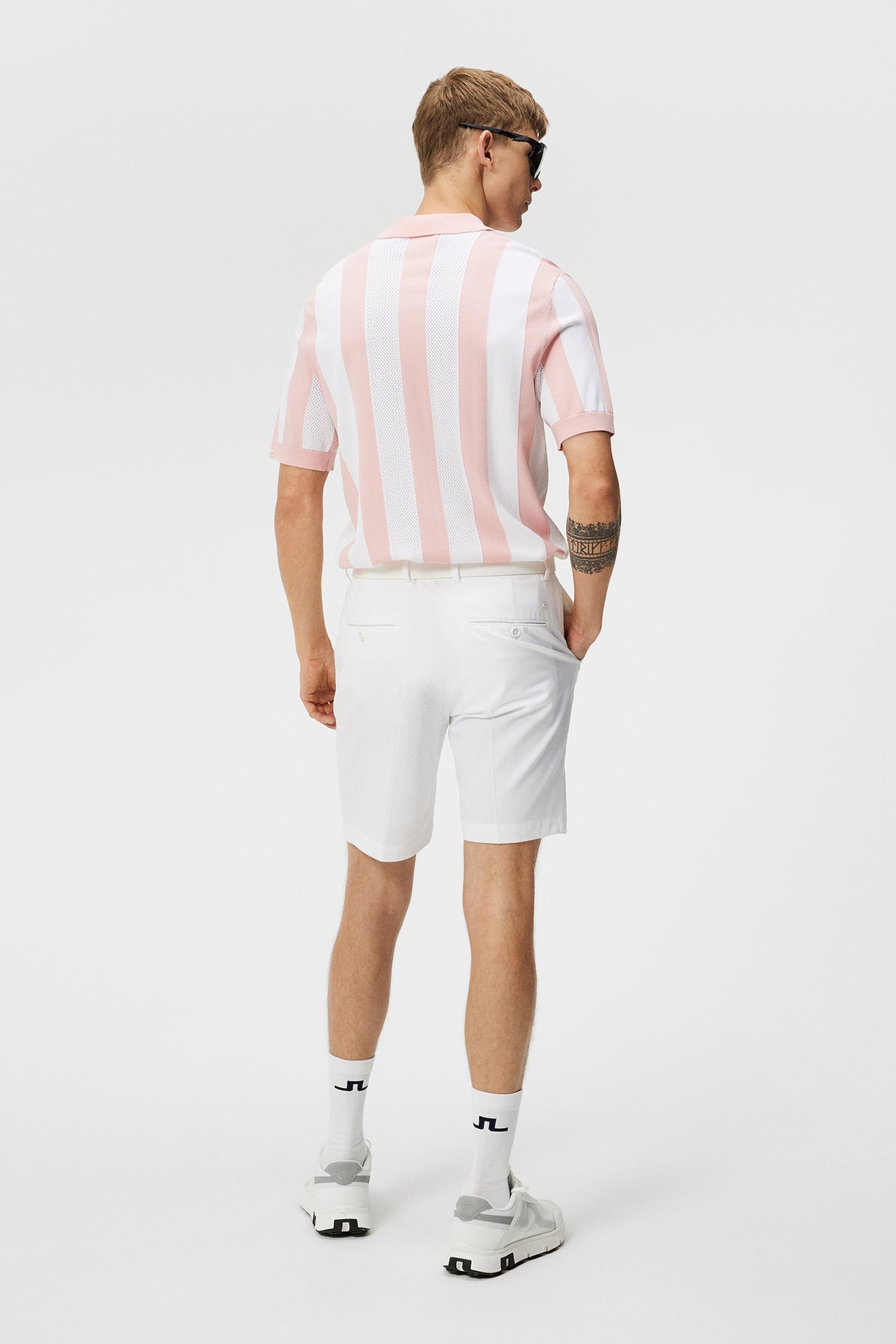 Vent Tight Shorts in White by J.Lindeberg