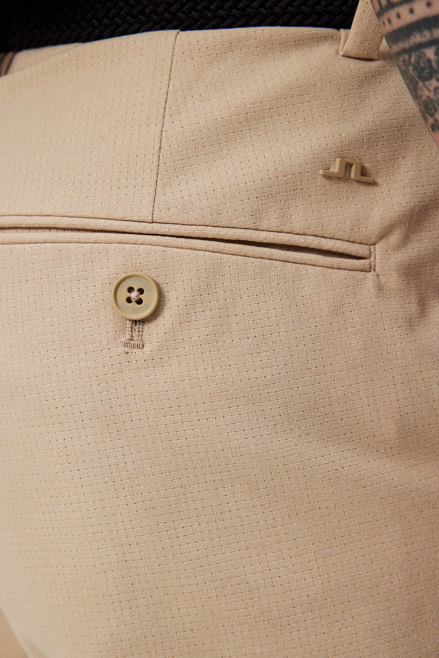Vent Tight Shorts in Safari Beige by J.Lindeberg