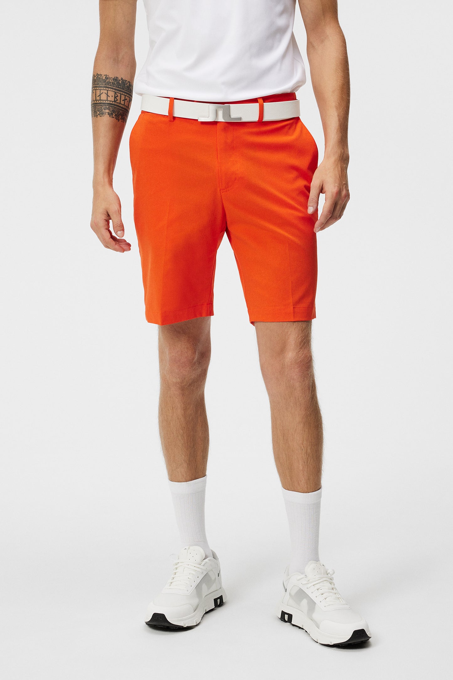 Vent Tight Shorts in Tangerine Tango by J.Lindeberg