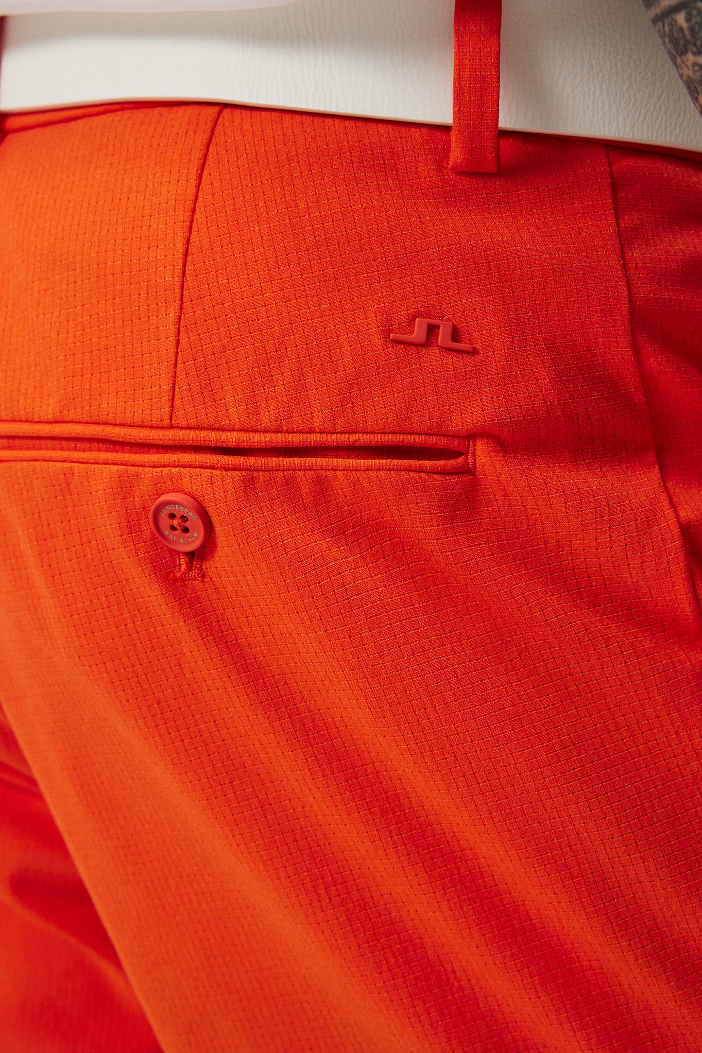 Vent Tight Shorts in Tangerine Tango by J.Lindeberg