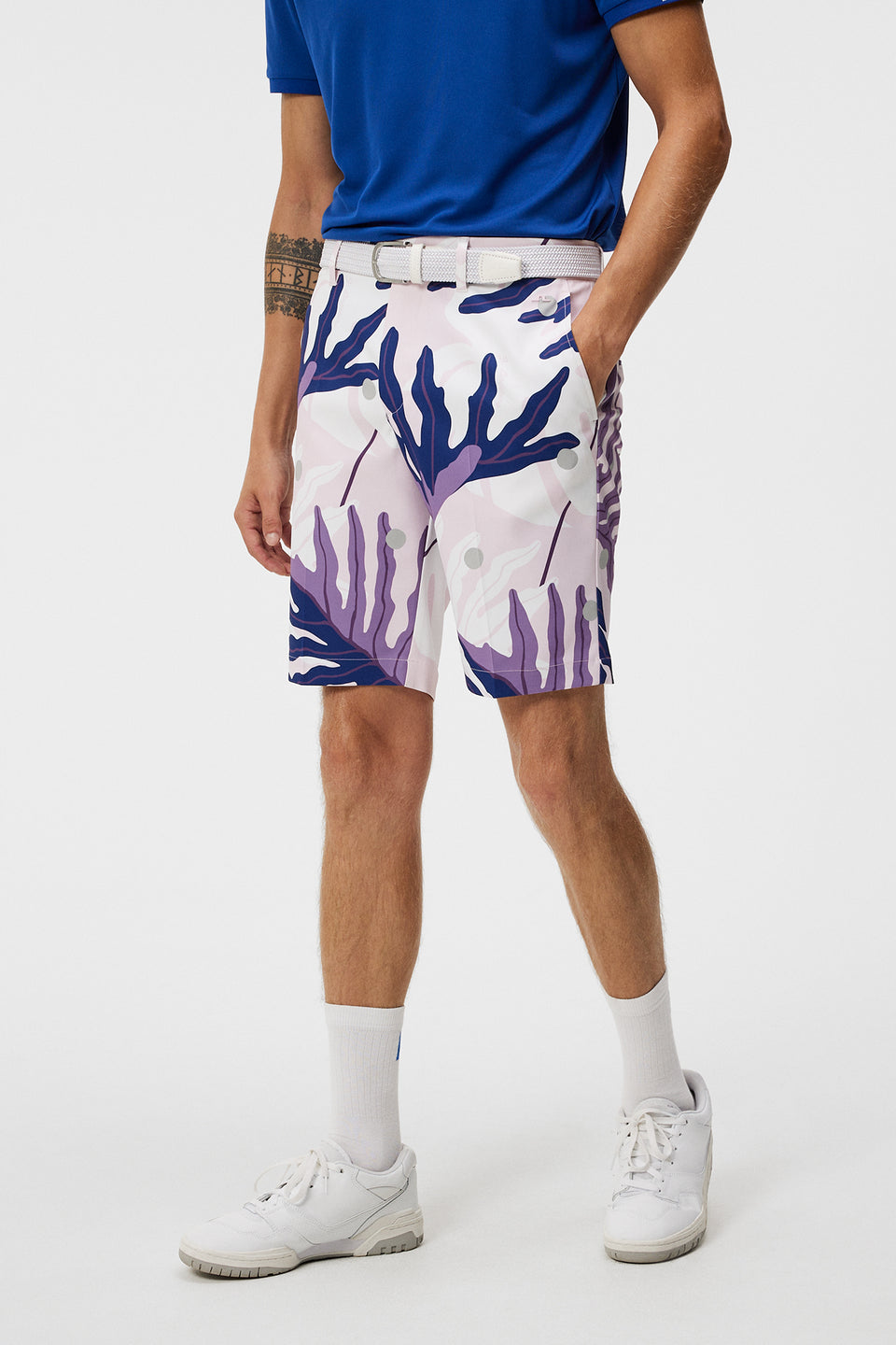 Eloy Print Shorts / Paradise Monstera Pink