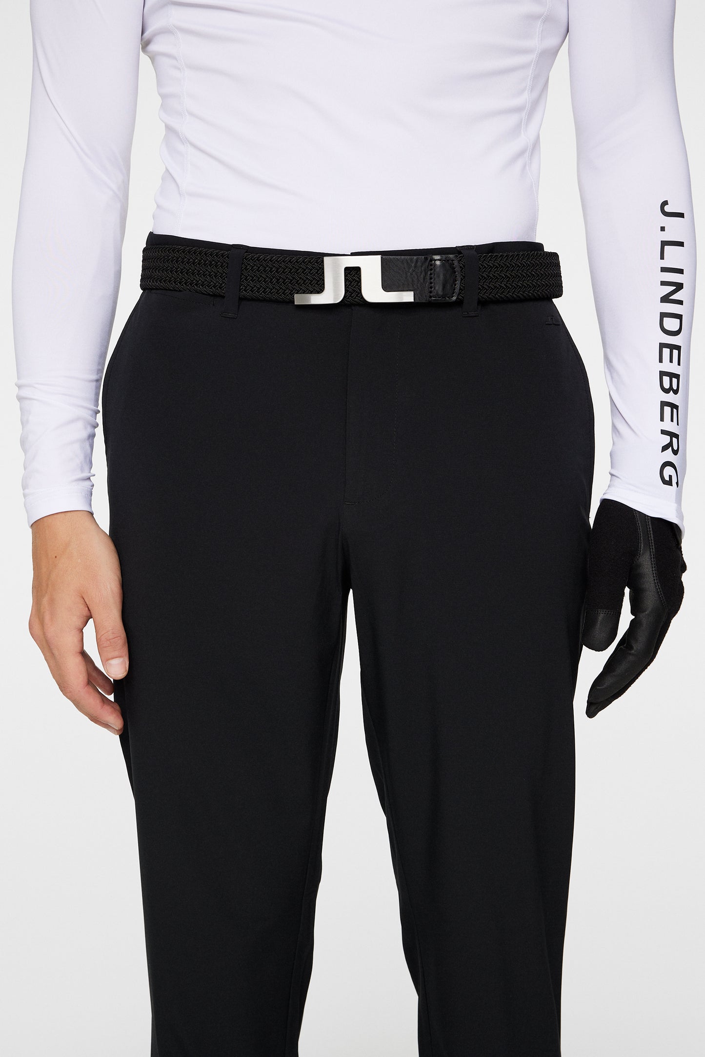 Cuff Jogger Pant in Black by J.Lindeberg