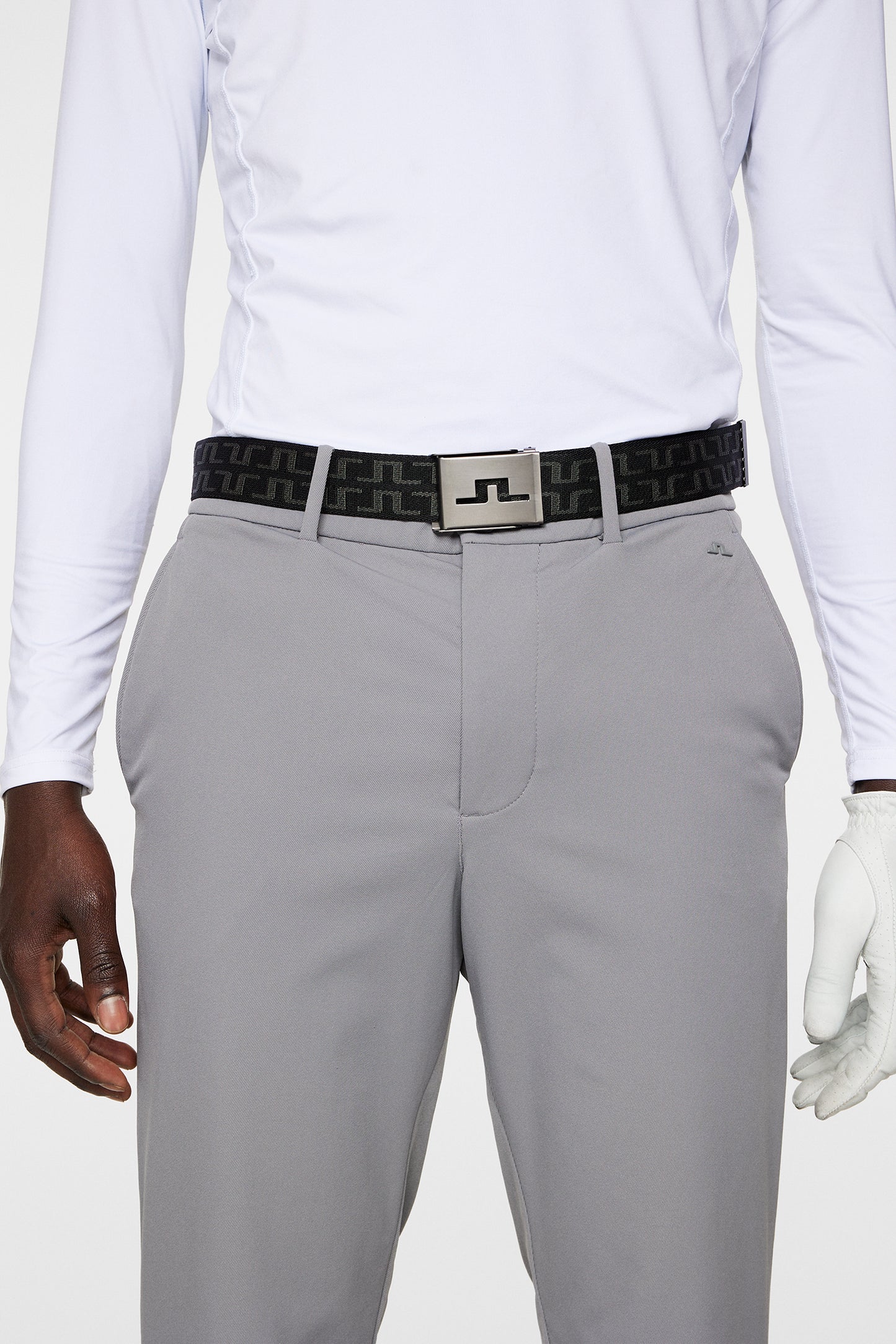 Axil Fleece Twill Pant in Night Owl by J.Lindeberg