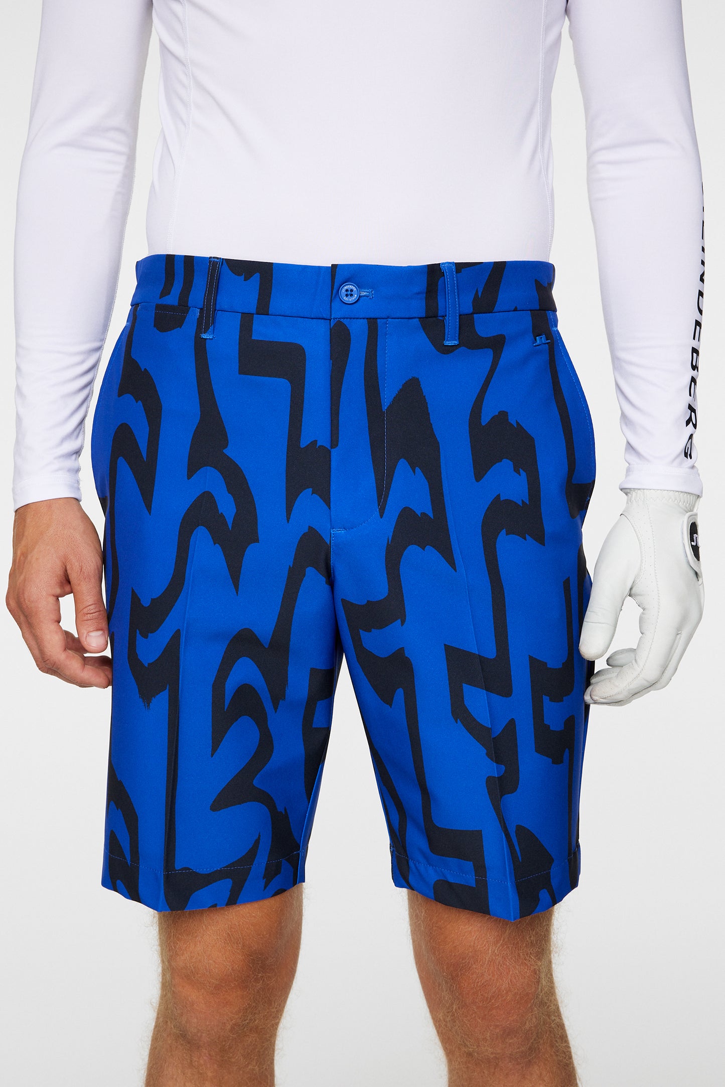 Eloy Print Shorts in Glitch Bridge Blue by J.Lindeberg