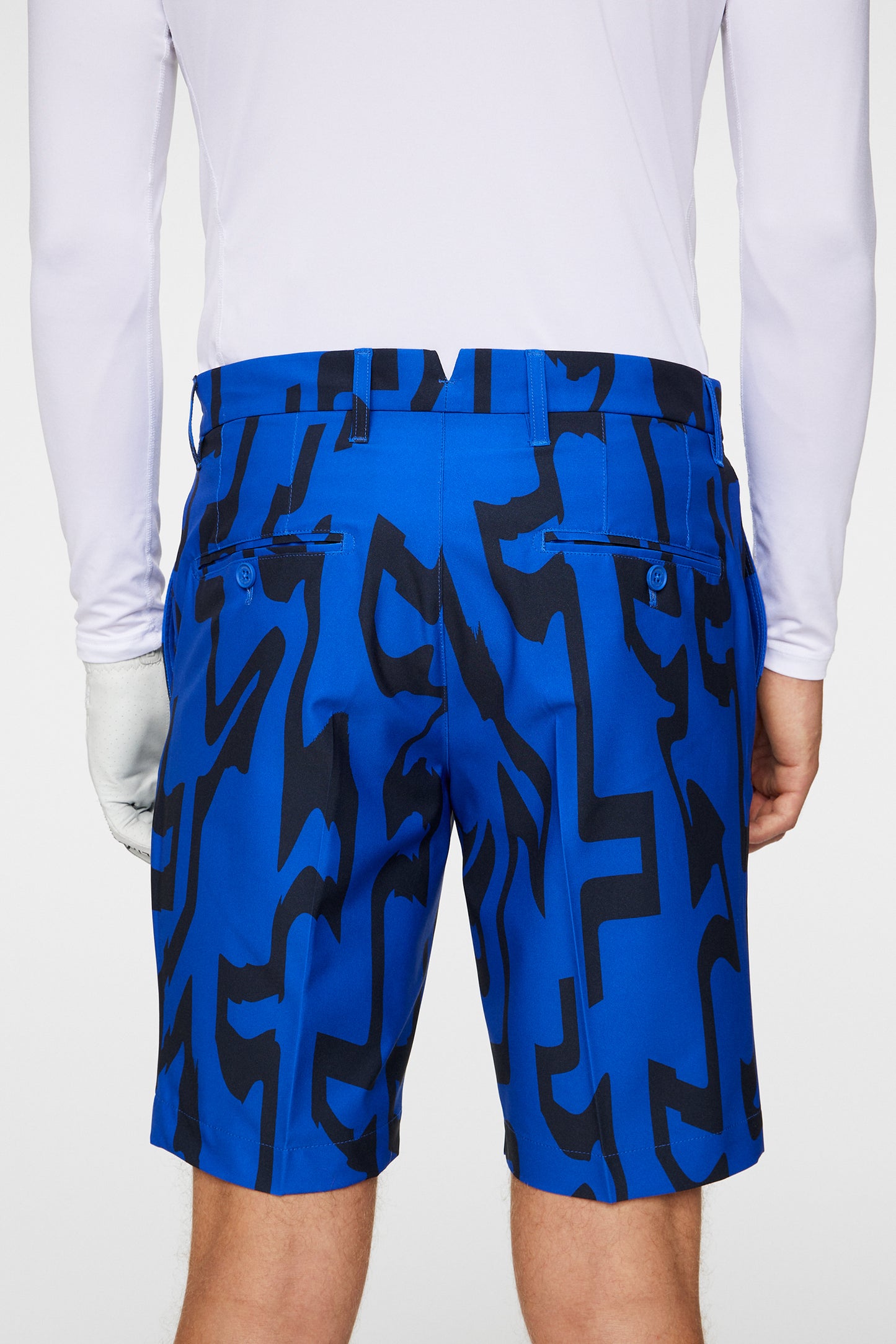 Eloy Print Shorts in Glitch Bridge Blue by J.Lindeberg