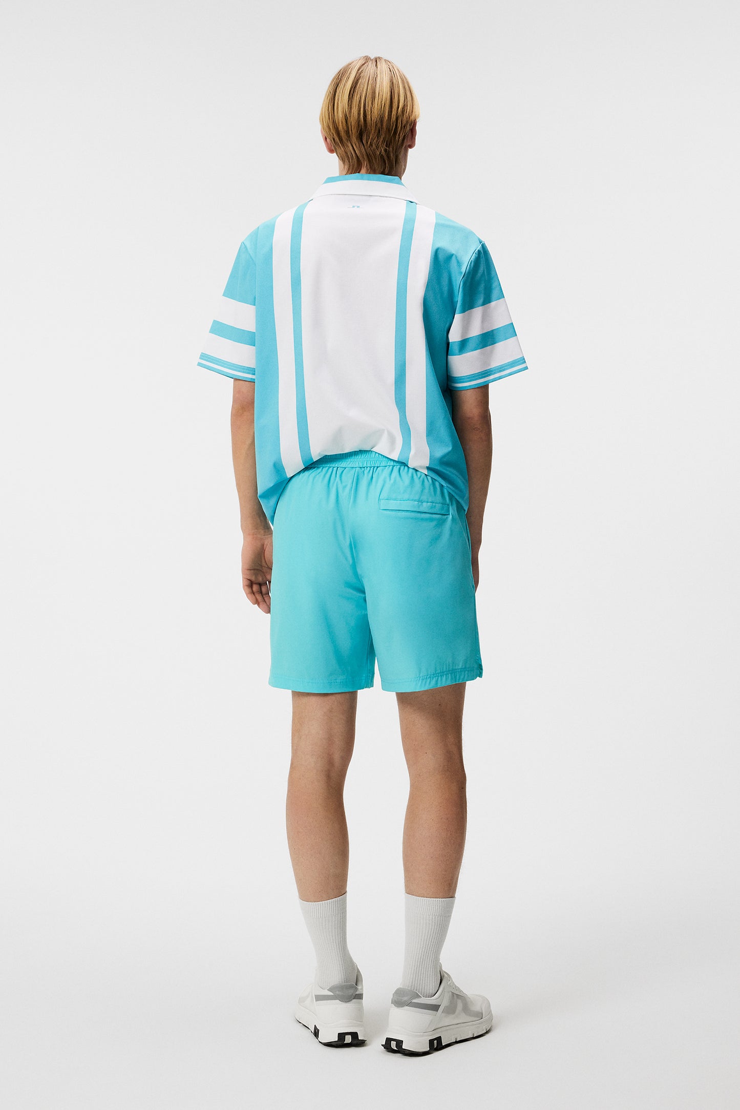 Hybrid Shorts in Blue Curacao by J.Lindeberg