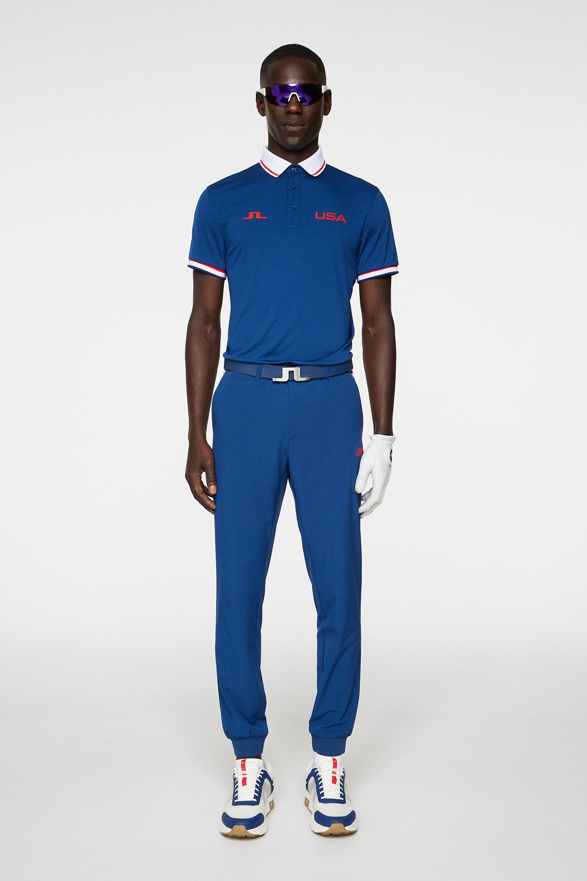 Marcel Cuff Jogger Pants in Estate Blue by J.Lindeberg