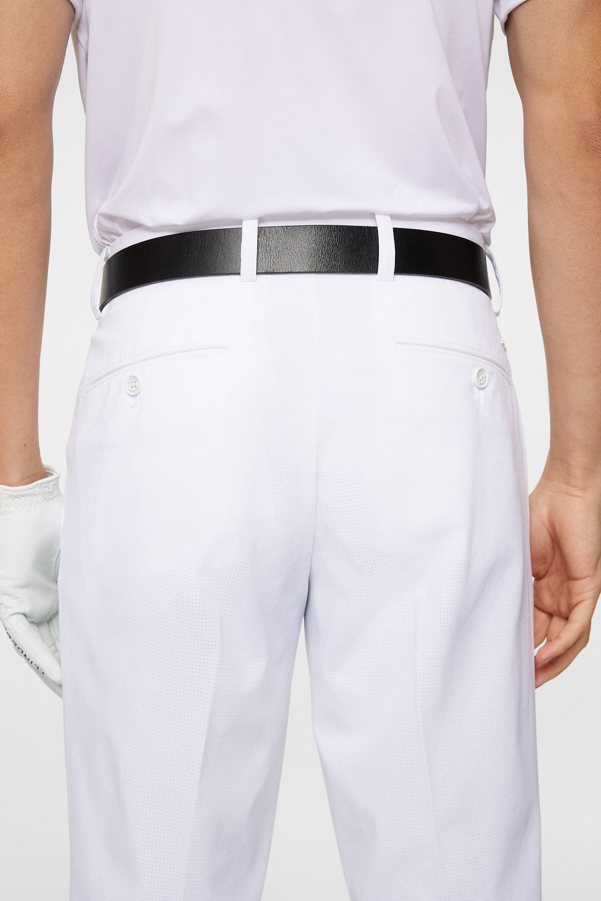 Vent Pant in White by J.Lindeberg