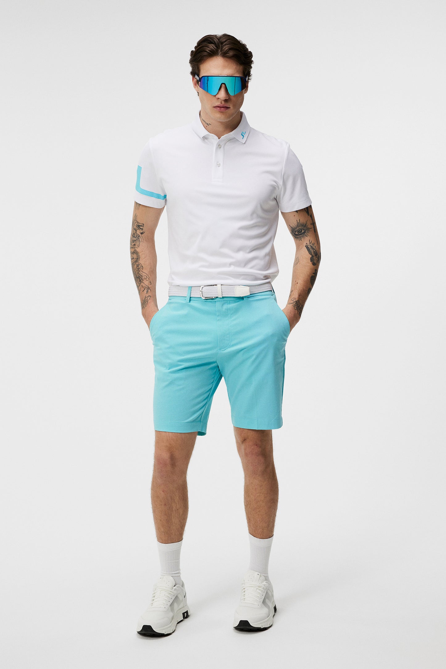 Vent Tight Shorts in Blue Curacao by J.Lindeberg