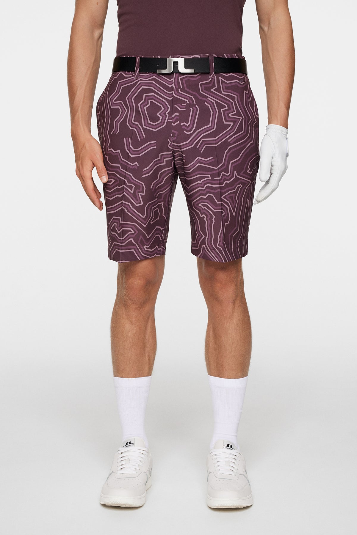 Eloy Print Shorts in Topo Huckleberry L by J.Lindeberg