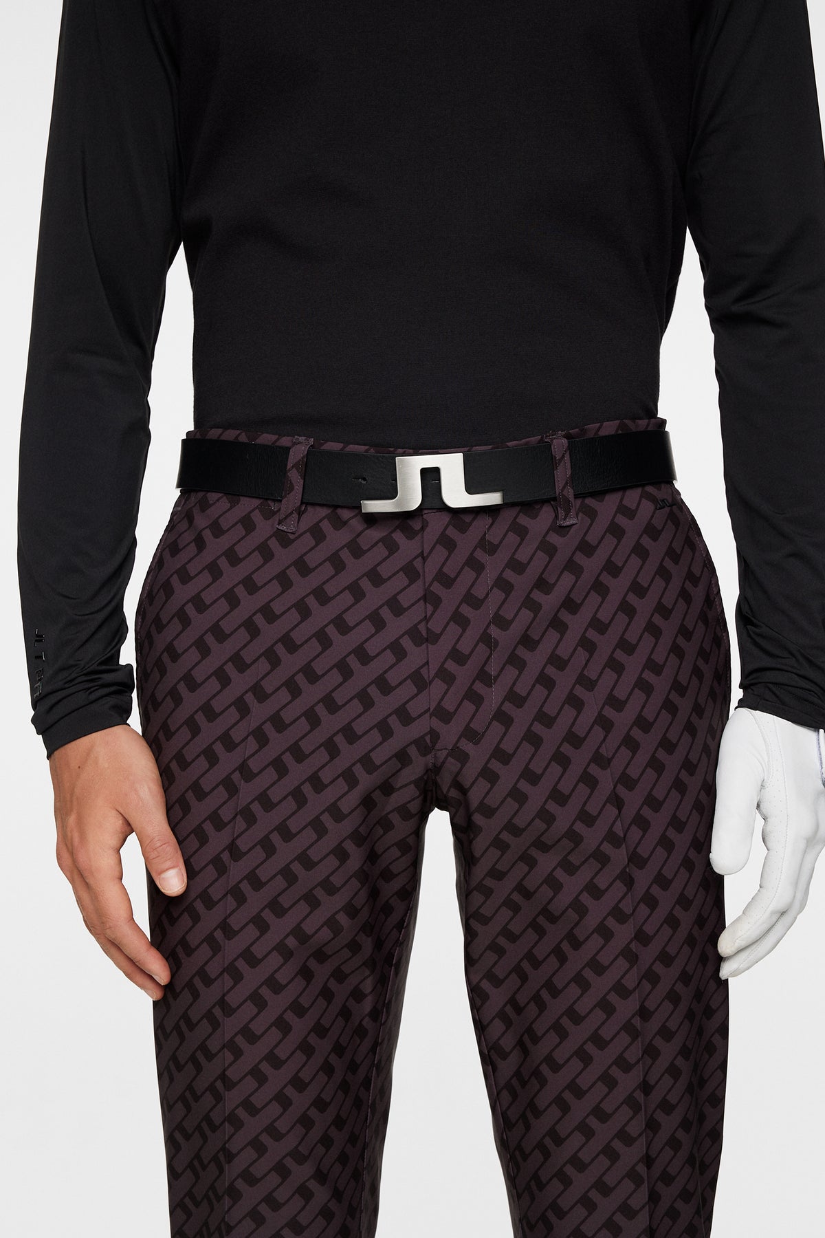 Ellott Print Pant in Tour Geo Tonal Black M by J.Lindeberg