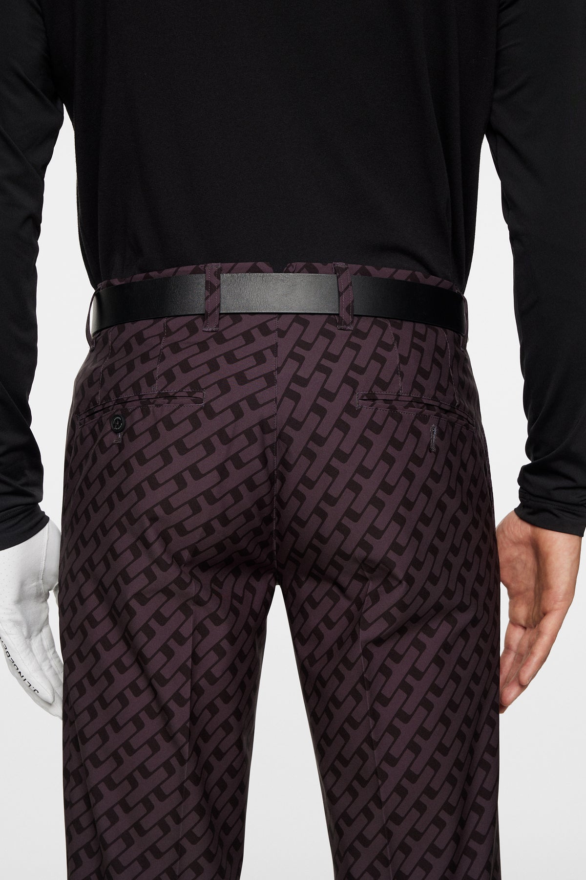 Ellott Print Pant in Tour Geo Tonal Black M by J.Lindeberg