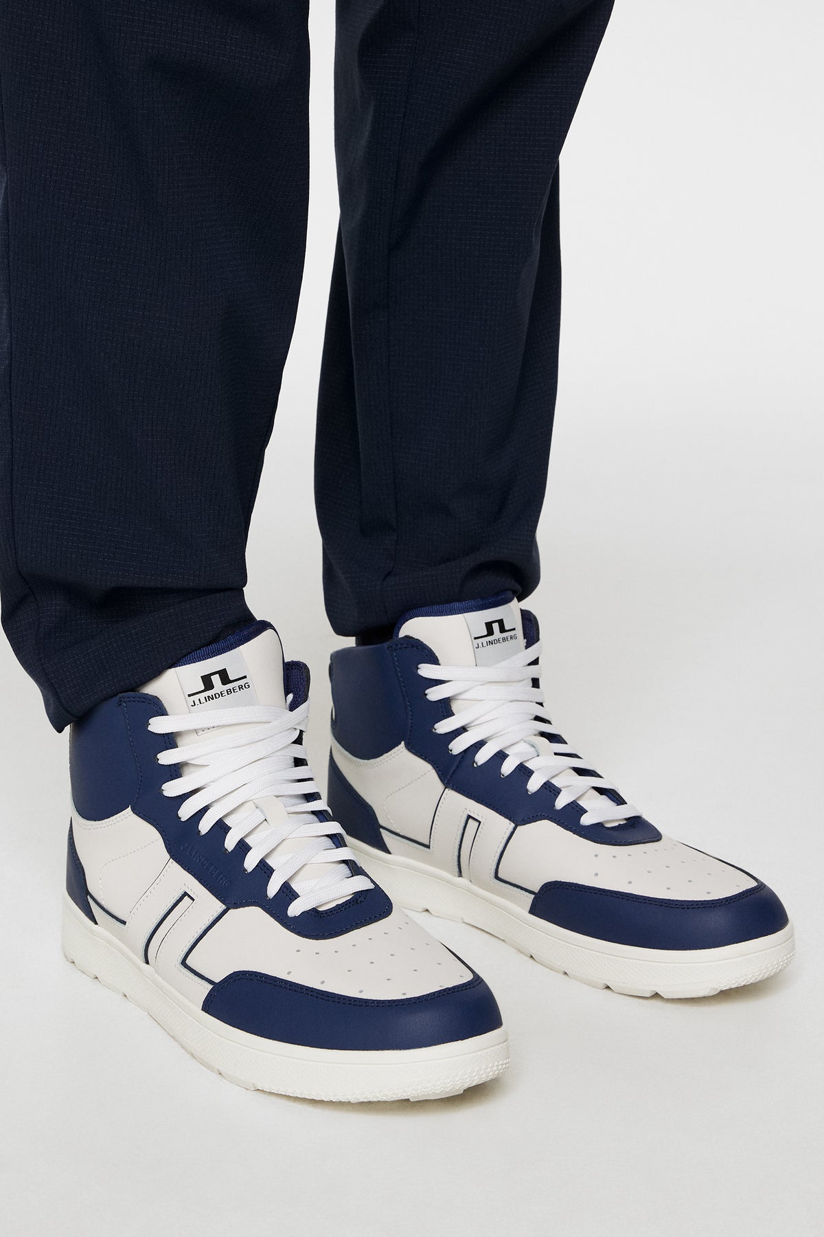 Ace High-Top Golf Sneaker in Estate Blue by J.Lindeberg