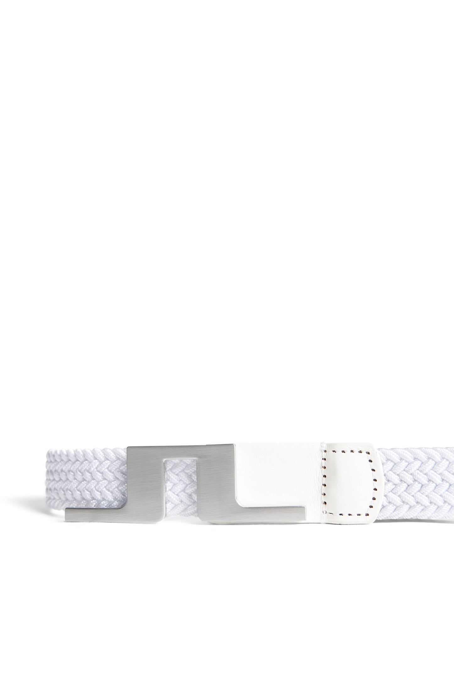 Lykke Braided Belt in White by J.Lindeberg