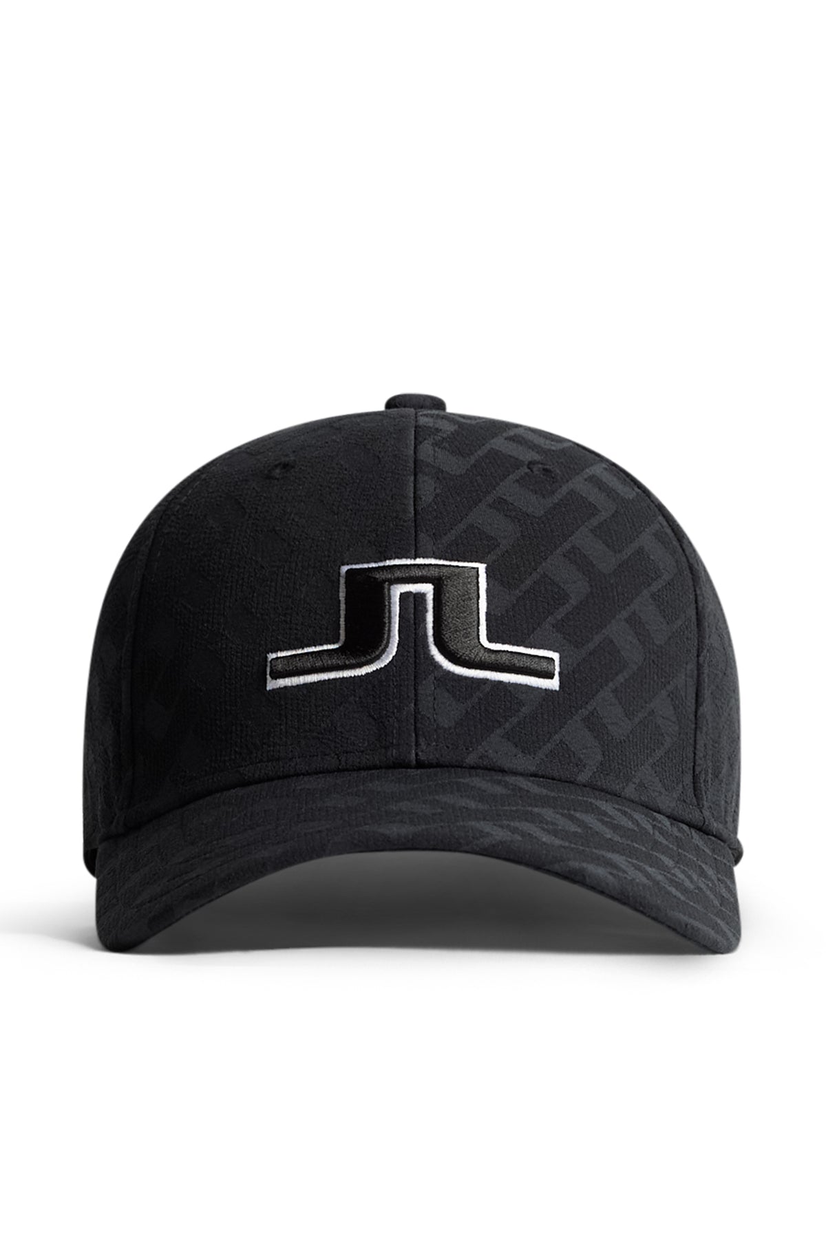 Anga Jacquard Cap in Tour Geo Tonal Black M by J.Lindeberg